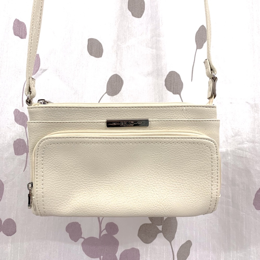 Relic white/cream crossbody bag